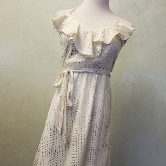 Jump Girl polka dot halter ruffled dress  women's size Small (Z-1) - Picture 8 of 8